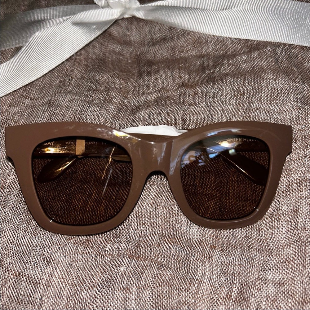Quay RARE Brown “After Hours” Frame Women's Sunglasses